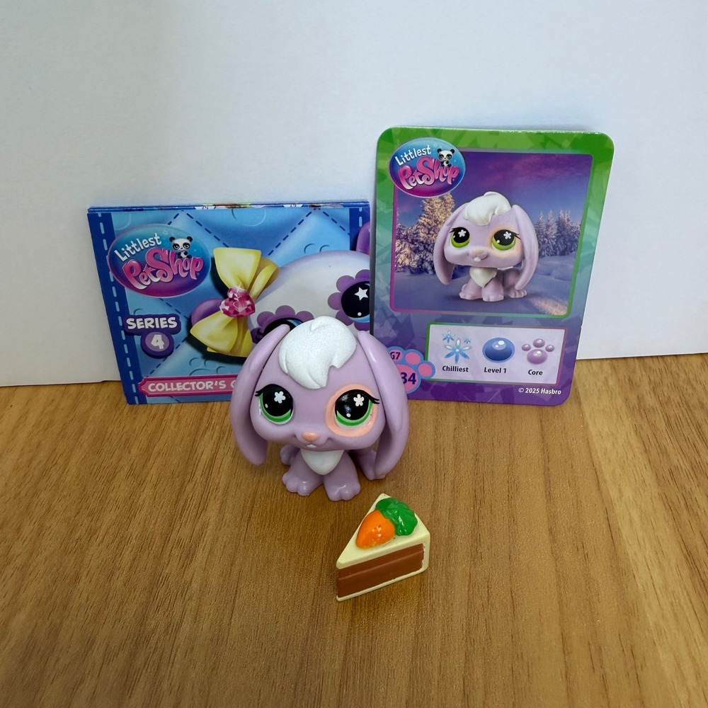 Littlest Pet Shop G7 #234 Purple Lop Eared Bunny Rabbit Series 4 Surprise LPS